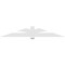 Ekena Millwork Redmond Architectural Grade PVC Gable Bracket, 96"W x 16"H x 2"D x 6"F, 4/12 Pitch GBP096X16X0206RED00 - alternate 2